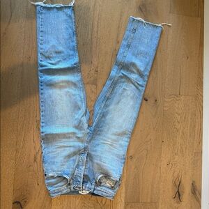 Re/done straight leg high rise jeans size 26